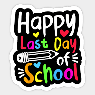 Last Day Of School Students Women  Summer Beak Sticker